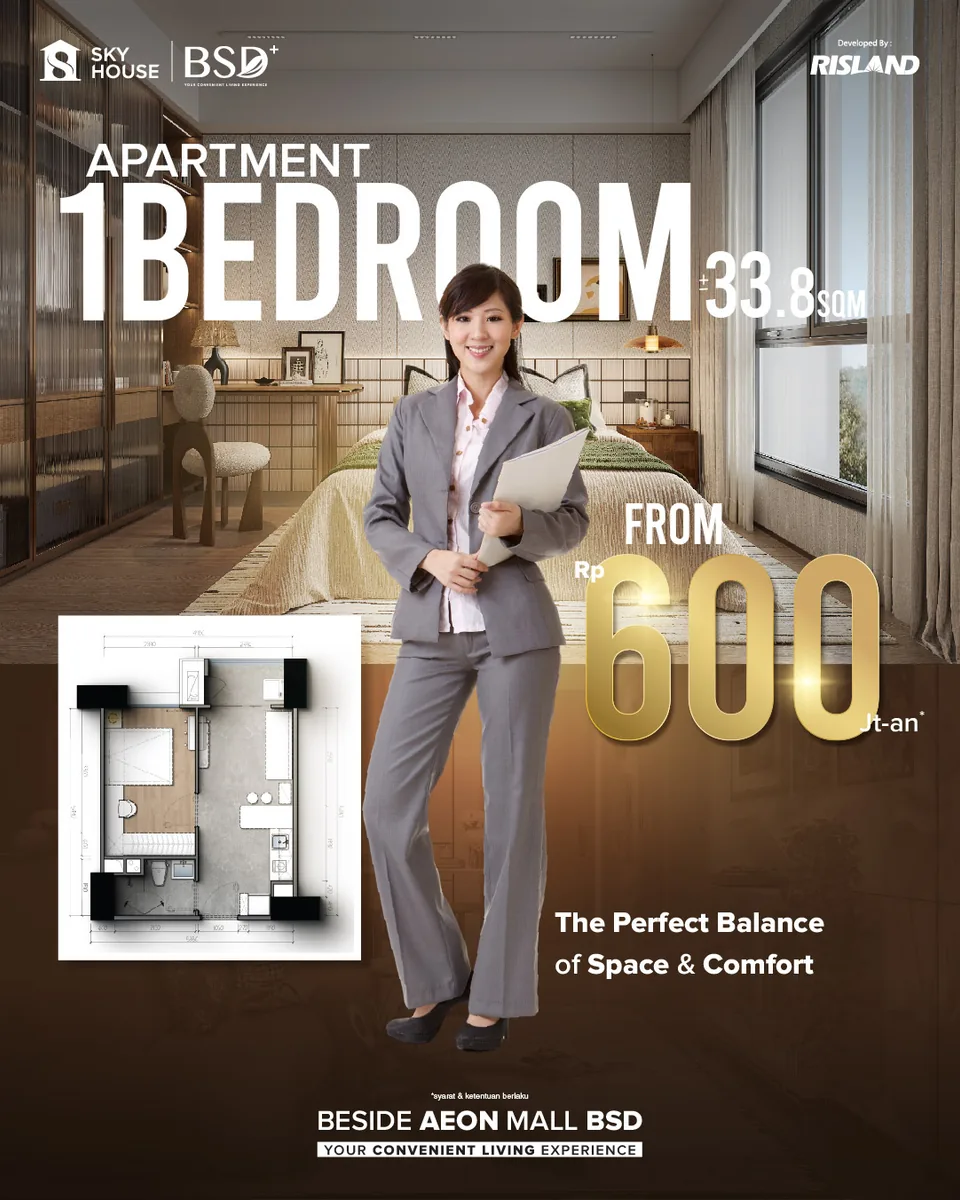 1 Bedroom &mdash; Sky House BSD